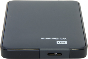WD Elements Portable 1TB 2.5″ USB3.0 HDD, USB Powered Storage