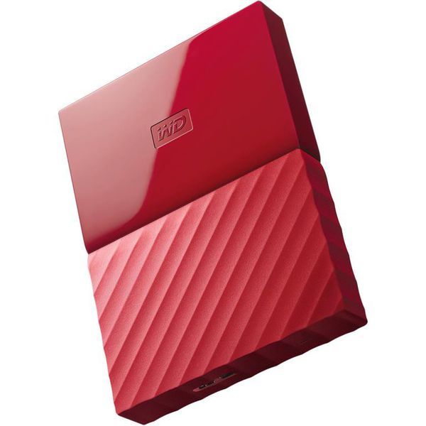 WD MyPassport 2TB 2.5″ USB3.0 HDD, USB Powered Portable Hard Drive – Red