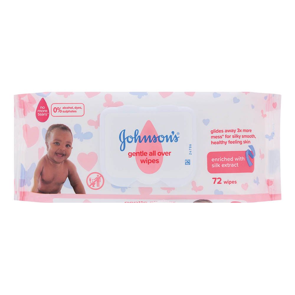 BABY J&J WIPES GENTLE ALL OVER 72